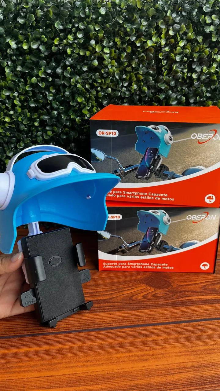 Suporte para moto com proteção solar 