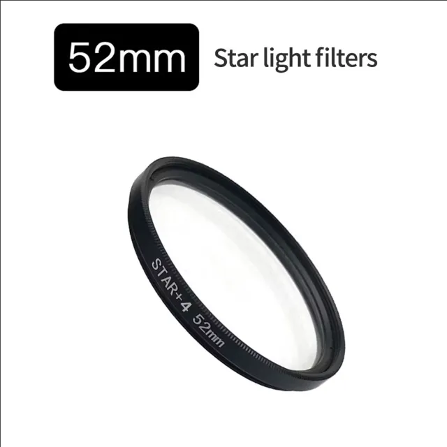 Filtro Estrela 4 pontas 52mm + Suporte De Lente Para Celular