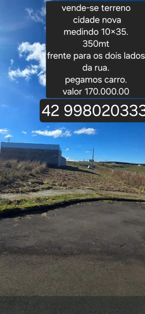 Terreno 350 m2 Morro Alto