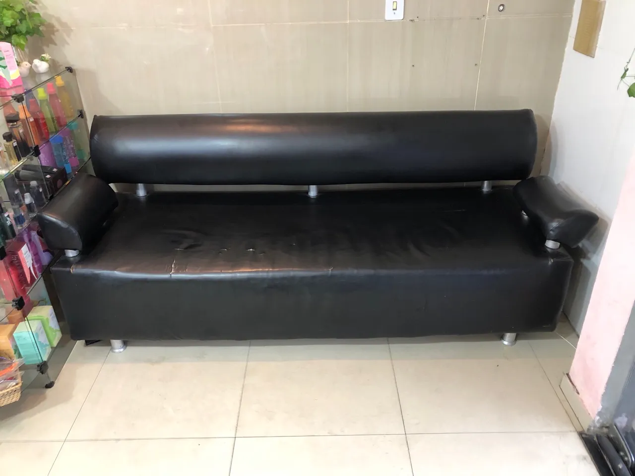 Sofá corino preto