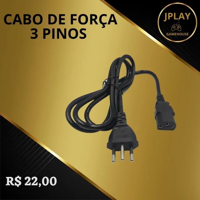 Cabo energia 3 pinos