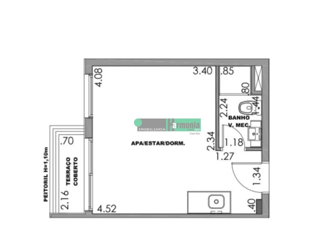 Studio à venda em Moema - Ótima Oportunidade de Investimento - R$ 450.000,00