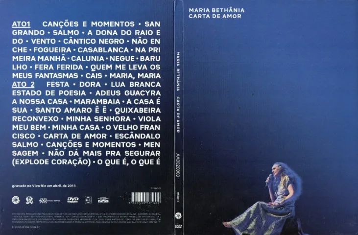 Dvd Maria Bethânia - Carta De Amor  - Foto 6