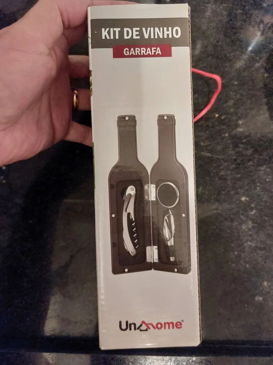 Kit de Vinho com Abridor - Foto 4