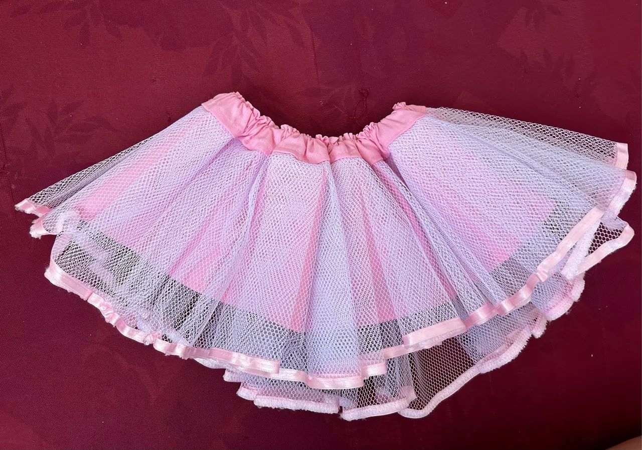 Saia Tutu Rosa para Bebê 