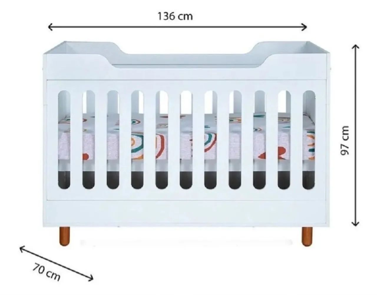 Berço que vira cama - alta qualidade - Foto 4