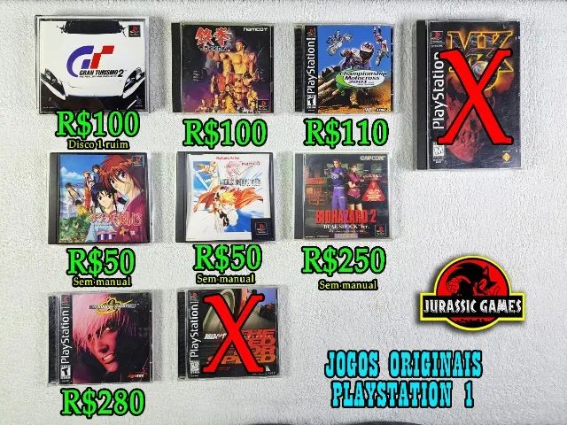 Jogos Playstation 1 Originais. PS1. Doom, Casper, Deathtrap, Resident Evil, King of fighte