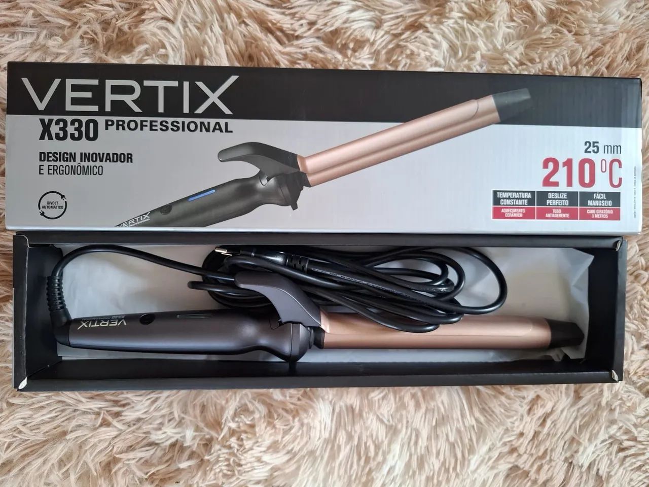 Modelador de Cacho Vertix X330 - 25mm - 210°C