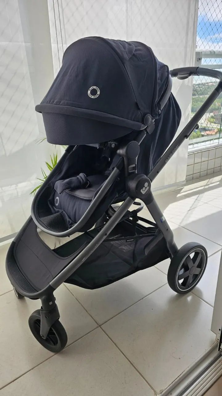 Trio Carrinho de Bebê + Bebê Conforto + Base Maxi-Cosi Anna² Trio, Essential Graphite - Foto 2