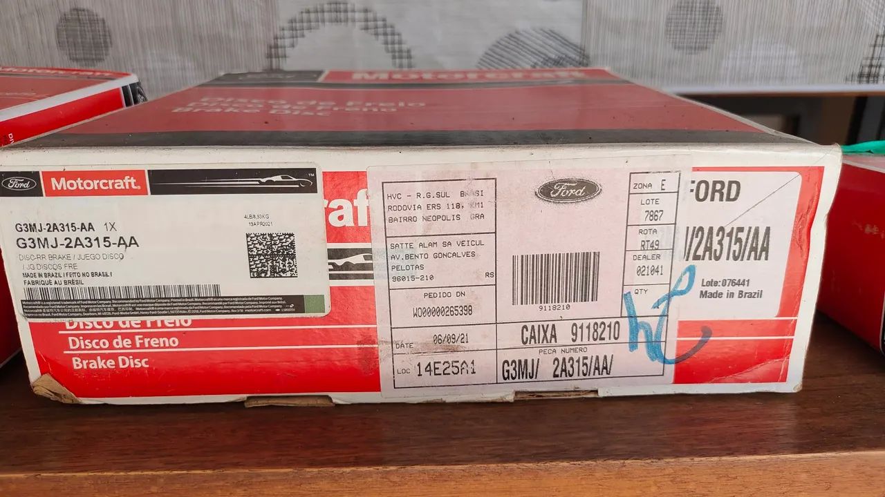 Kit  Freio Motorcraft Ford Focus/Discos e Pastilhas Novo!! - Foto 5
