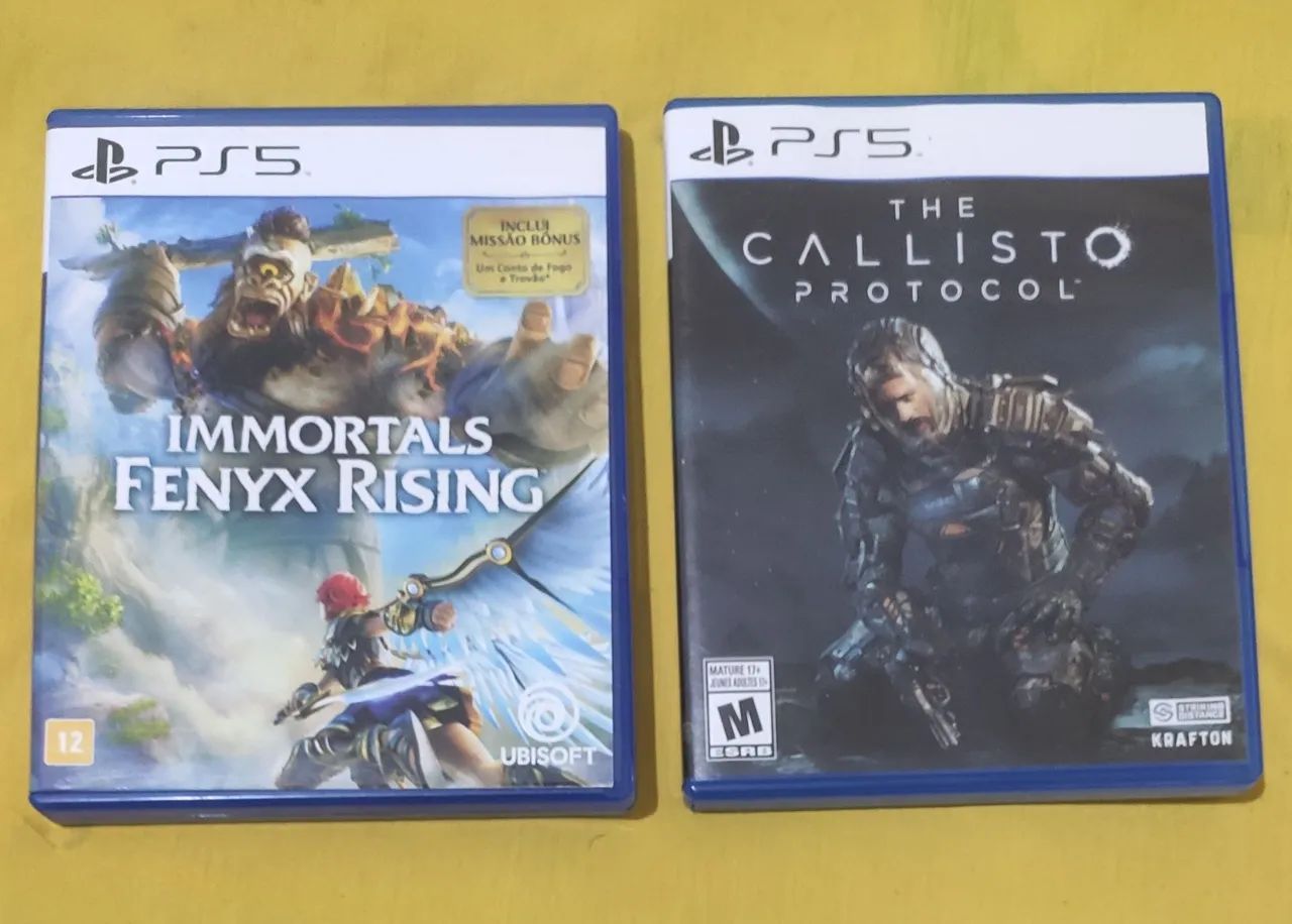 Troco Jogos PS5 - Immortals Fenyx Rising e The Callisto Protocol