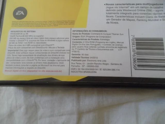 PC CD-ROM Command & Conquer Tiberian Sun jogo para PC 2 discos - Foto 5