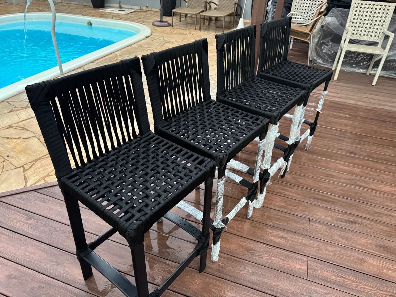 Poltronas em corda náutica para área externa 590 cada - Foto 3