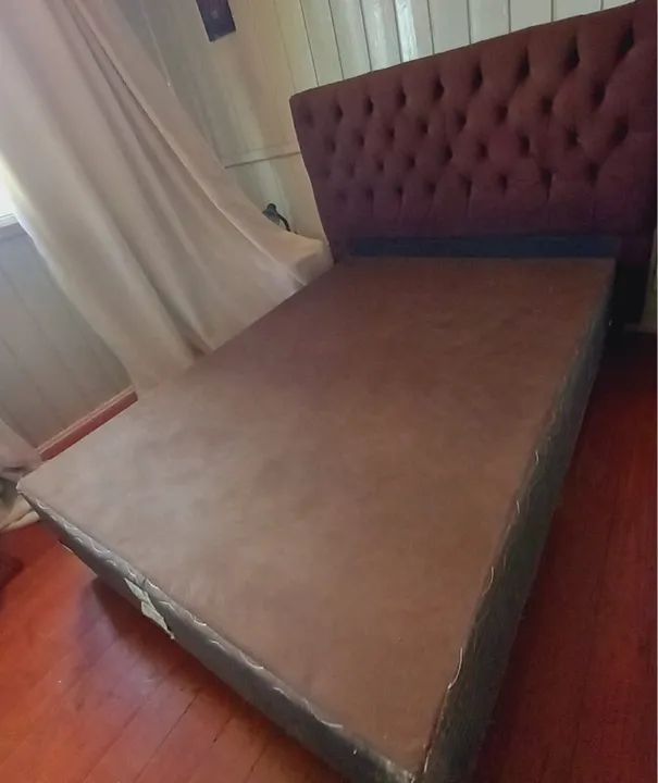 Cama Box Casal com Cabeceira - Foto 2