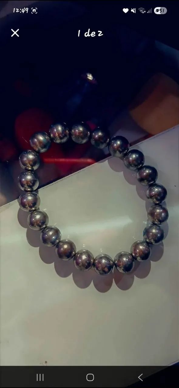 Pulseira Bolinhas  Prata Elegância - Foto 2