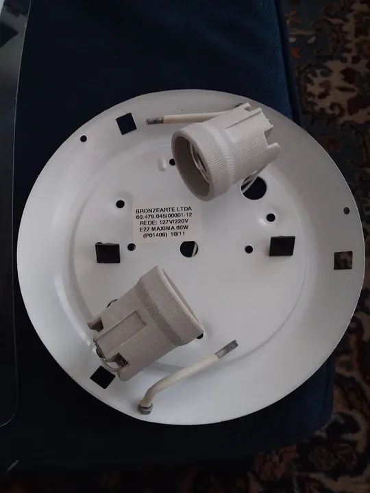 Lustre de cristal com 2 bocais - Foto 3