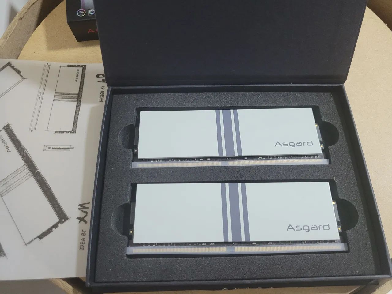 Memória RAM Asgard Valkyrie DDR4 3200MHz 32GB (16GBx2) RGB - OC White Paint Process - Foto 4