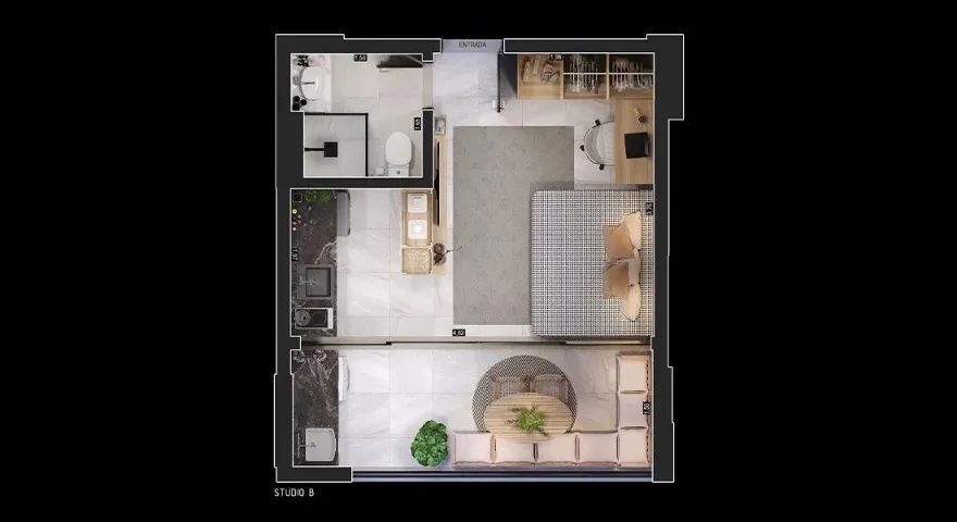 FLAT A VENDA NA ORLA - Foto 3