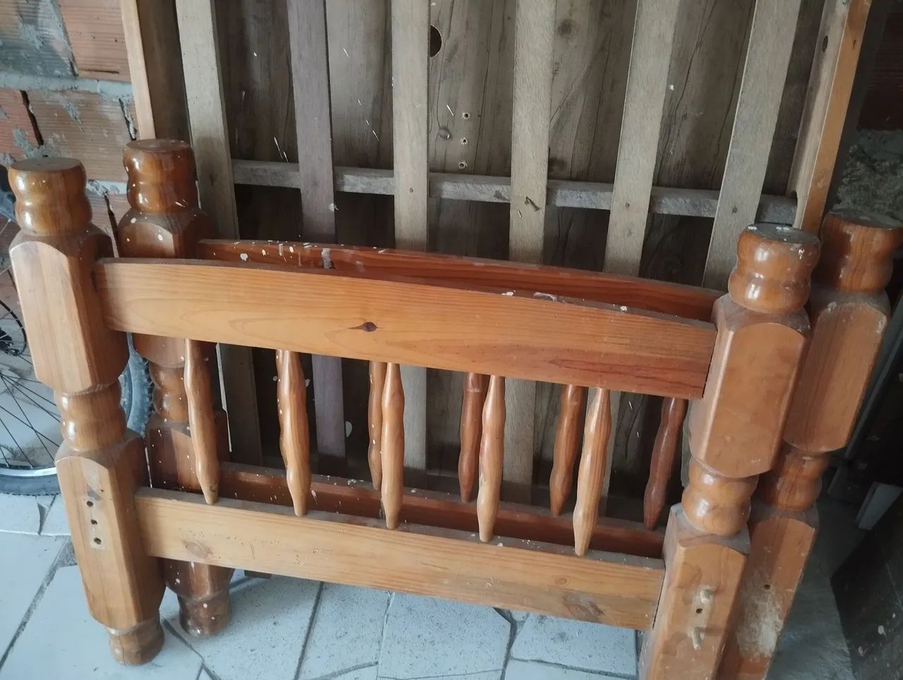 Cama de solteiro de madeira  - Foto 5