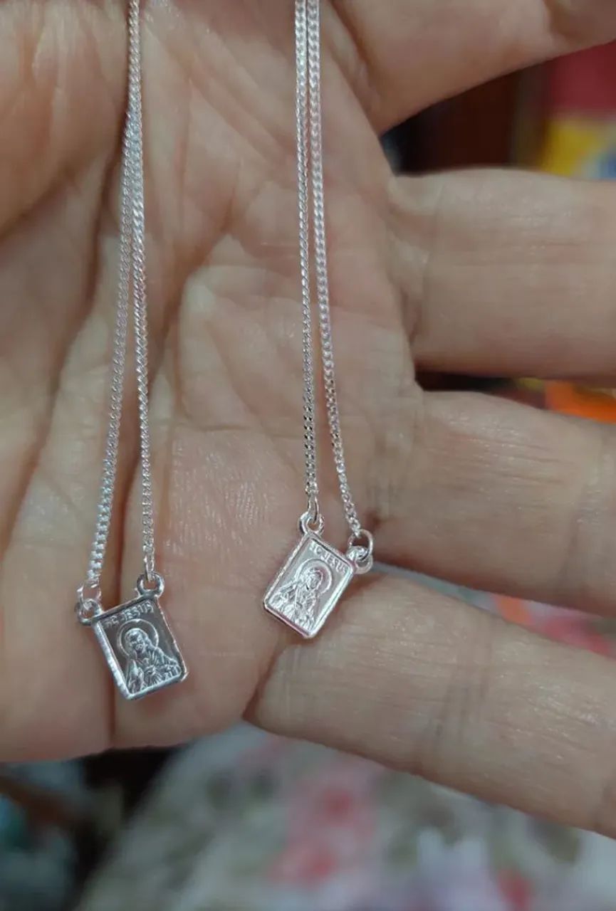 Escapulário de prata legítima 925
