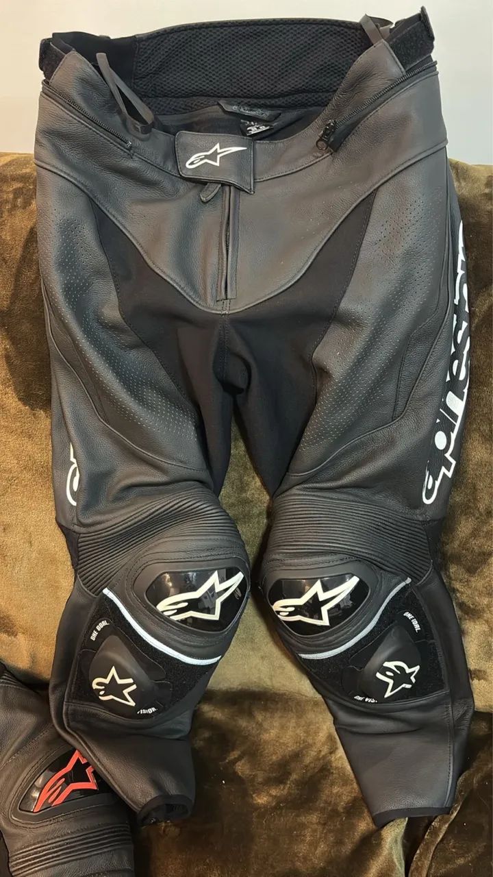 Jaqueta e calça couro alpinestars missile ignition tamanho M - Foto 6