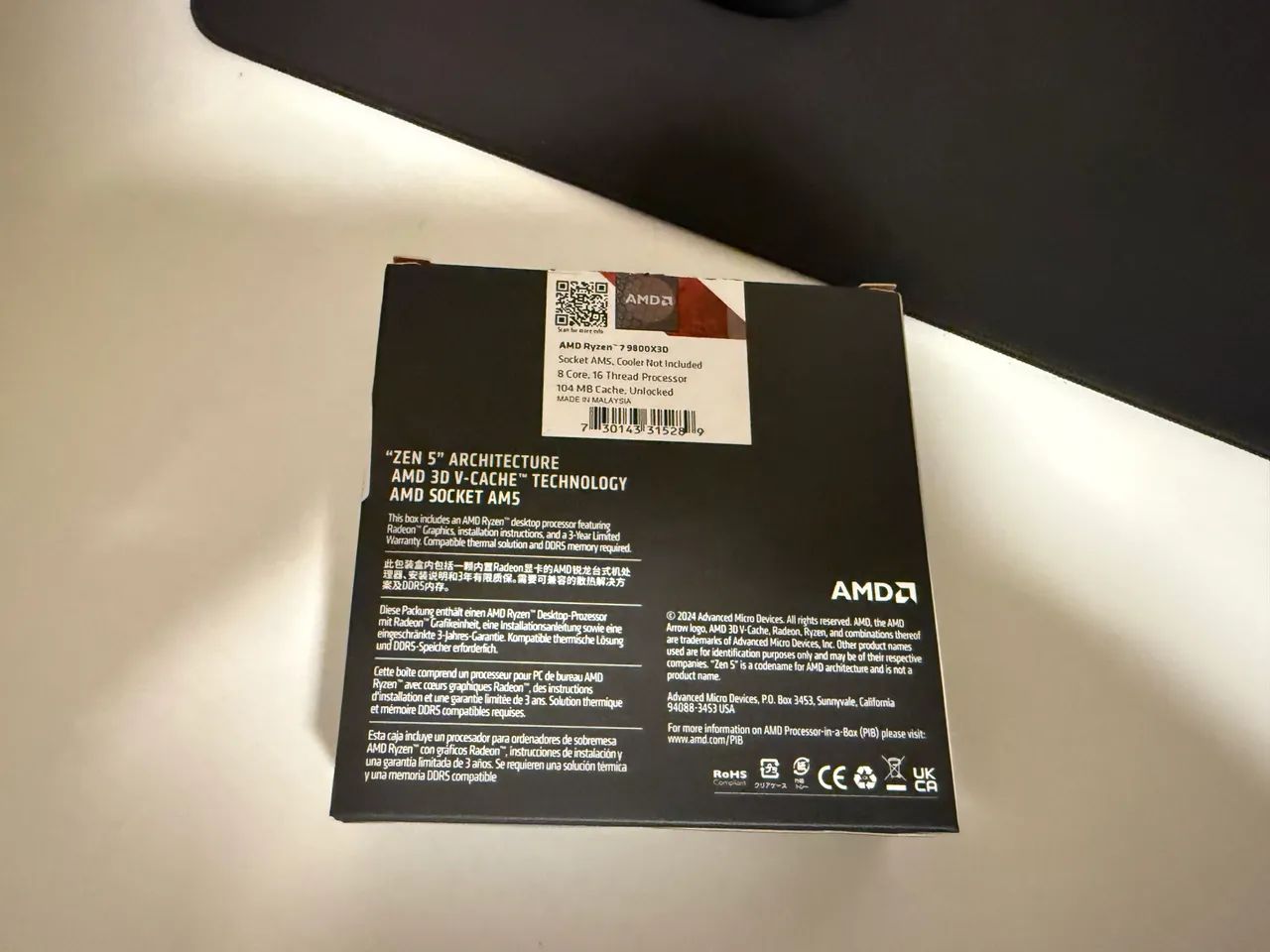 Processador Amd Ryzen 7 9800x3d - Foto 3