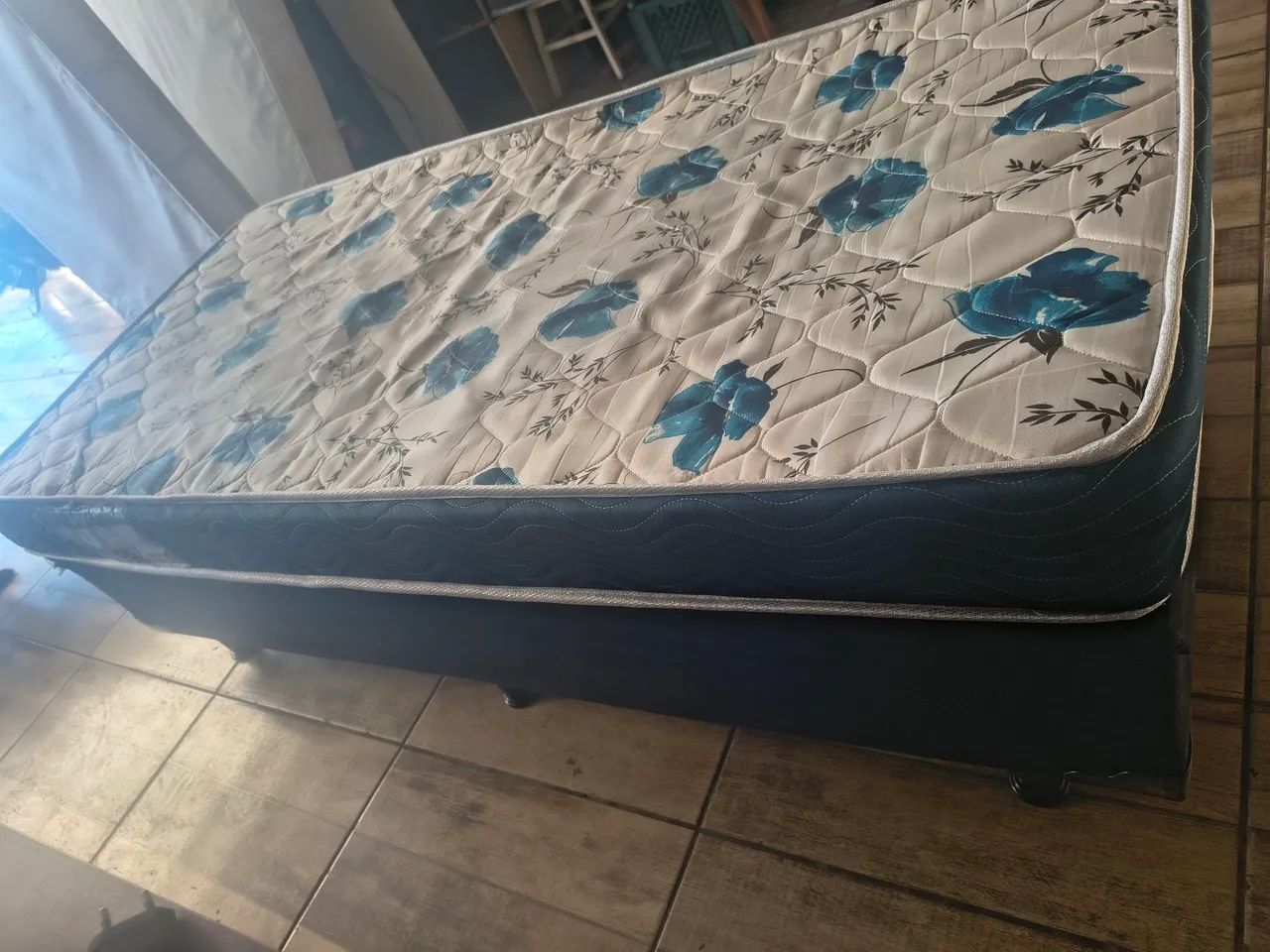 Cama box e colchão solteiro - Foto 4