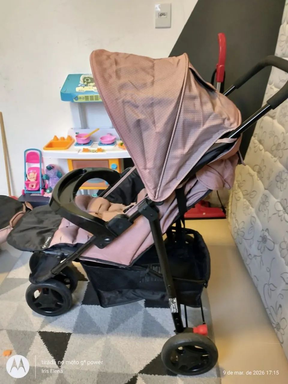 Carrinho Bebê Travel System Toffy Duo Cosco - Bege - Foto 2