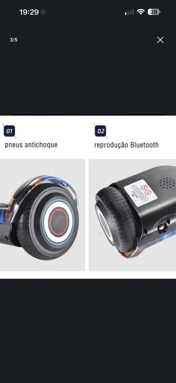 Skate Elétrico - hoverboard - Foto 2