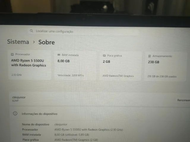 Notebook Lenovo IdeaPad 3 + Carregador universal para notebooks - Foto 3