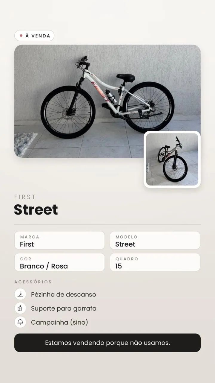 BICICLETA FIRST STREET