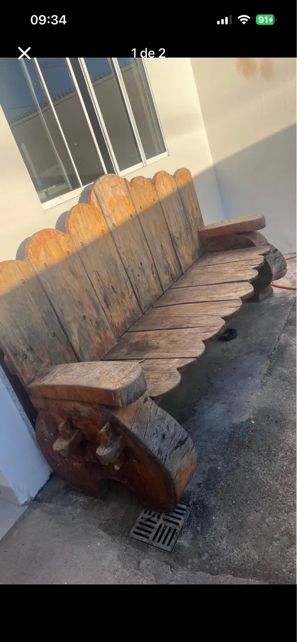 Banco de madeira 