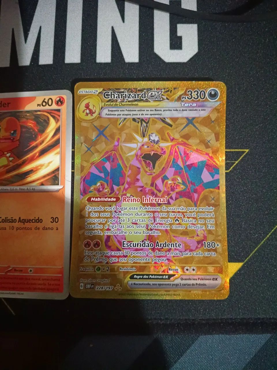 Cartas pokémon tcg Charizard ex ,charmander - Foto 2