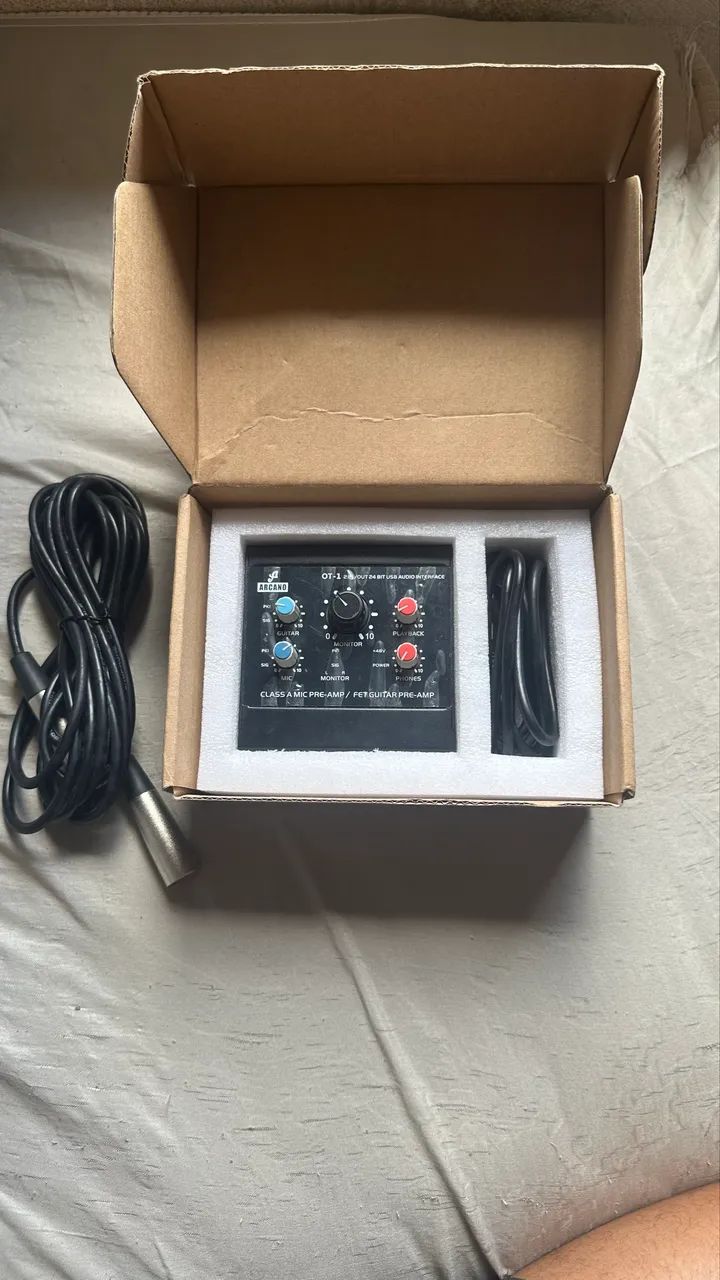 Interface De Áudio Arcano OT-1 USB + Cabo XLR XLR - Foto 2