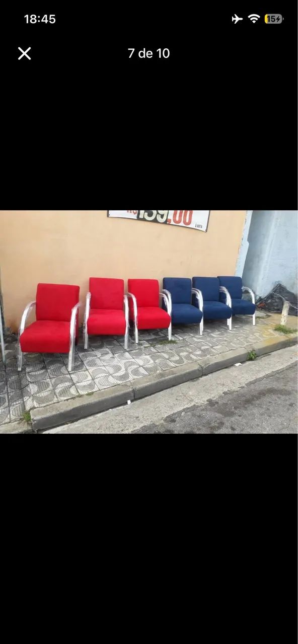 POLTRONAS BRAÇOS DE ALUMÍNIO, ATÉ 140kg, FABRICANTES PRÓPRIOS ( SÓ PAGA NA ENTREGA)! - Foto 4