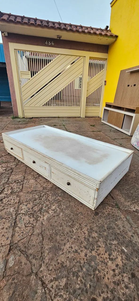 cama solteiro madeira maciça com gaveteiro ENTREGA GRÁTIS!