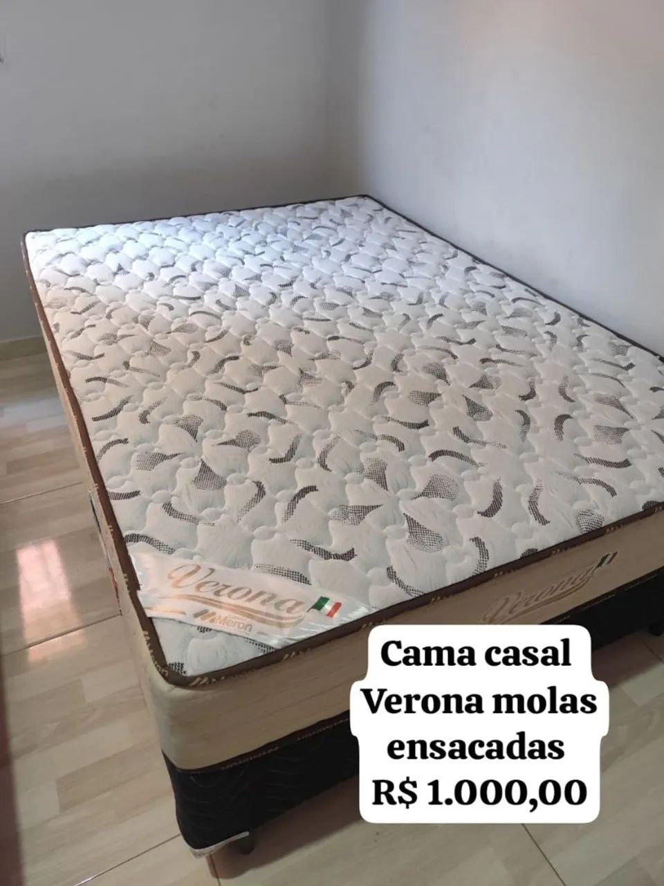 Cama casal molas ensacadas Verona 