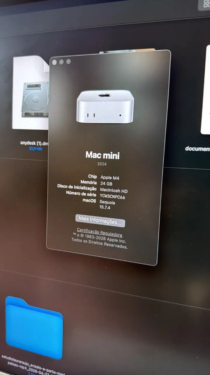 Mac Mini M4 24gb RAM 512gb SSD Caixa + Garantia Apple Set/2027 - Foto 2