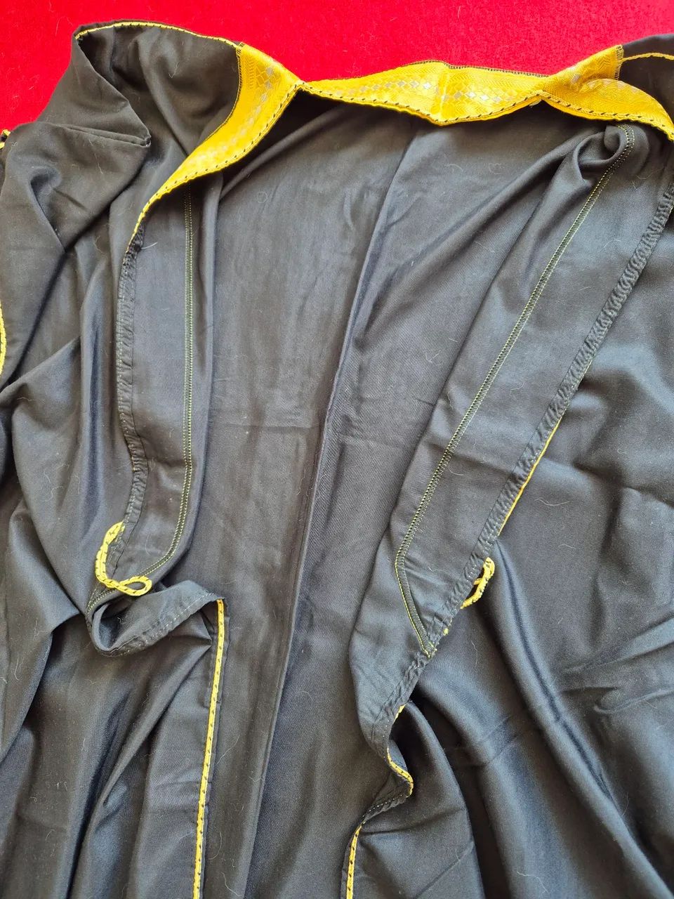 Túnica árabe (Bisht) preto  - Foto 3