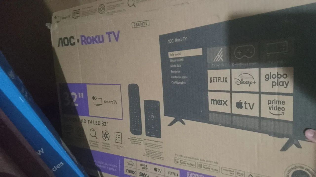 Tv 32 polegadas roku AOC 