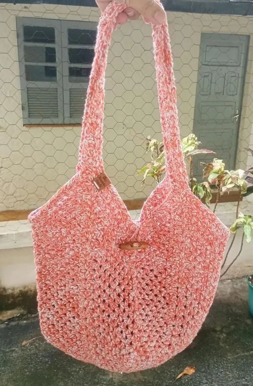 Neuartes - bolsa artesanal de crochê - Foto 3