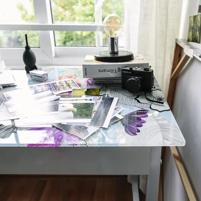ESCRITORIO VIDRO FLORAL - Foto 2