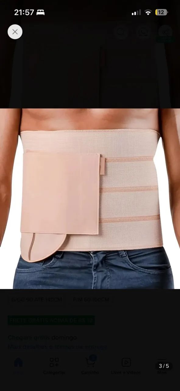 Faixa elástica abdominal  - Foto 2