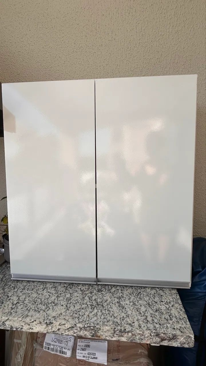 Armário Aéreo Branco 2 Portas - Foto 2