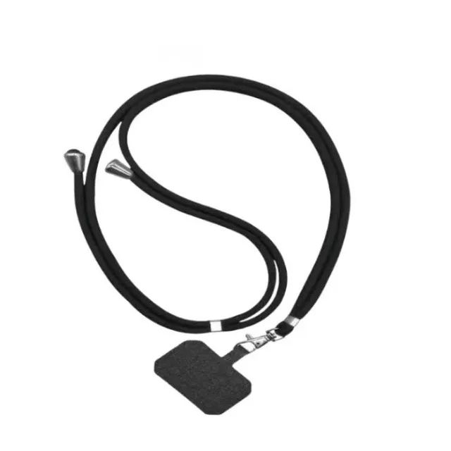 Cordão para celular preto  feminino e masculino. - Foto 3