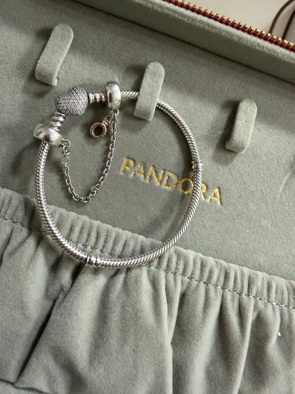 Pulseira e trava Pandora original com certificado  - Foto 4