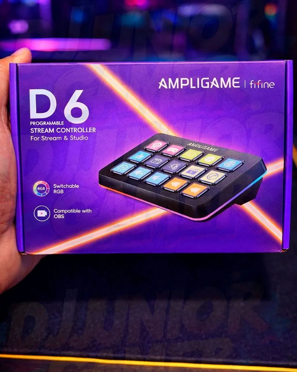 Stream Deck FIFINE D6 - 15 Teclas Macro LCD Preto NOVO - Foto 5