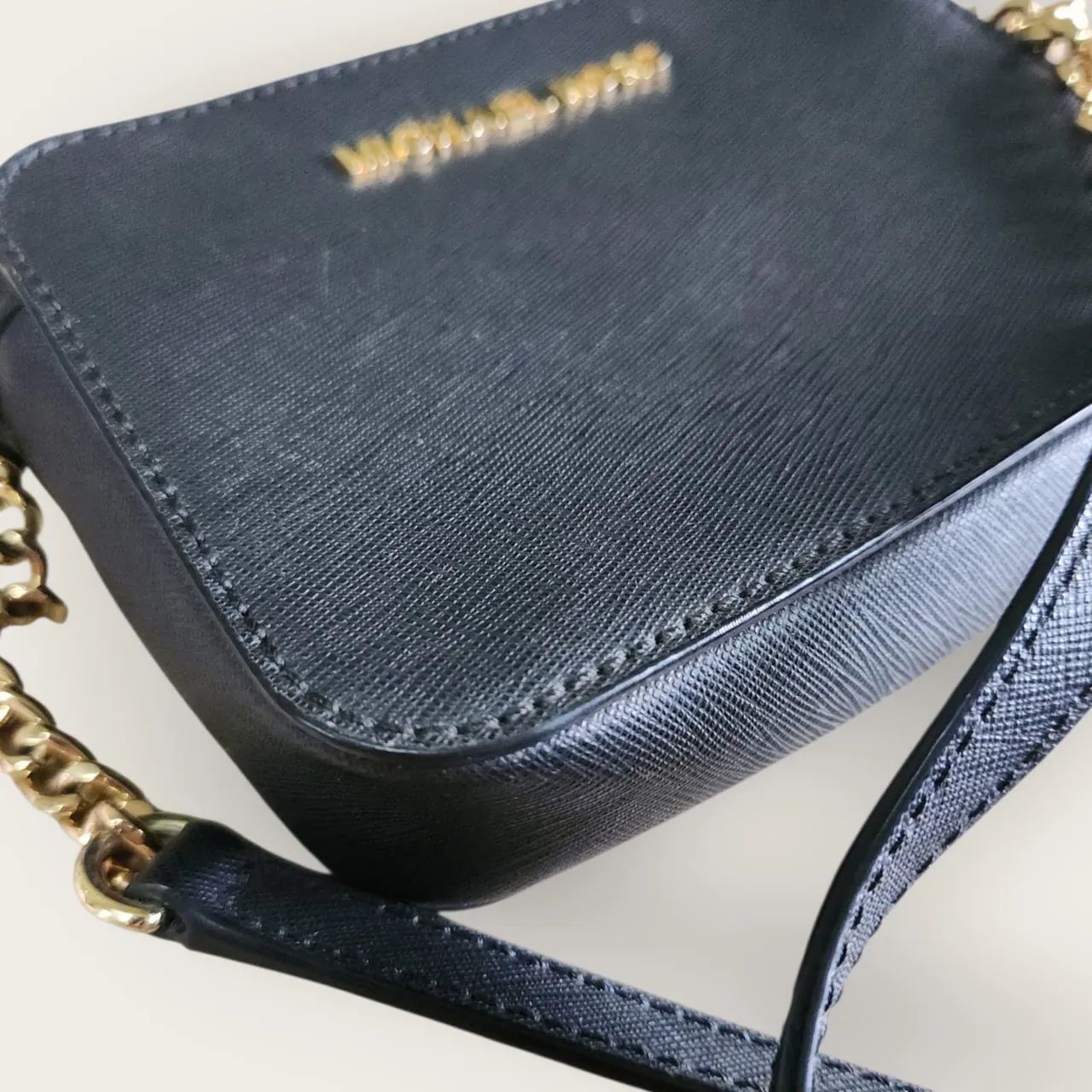 bolsa mini Michael Kors saffiano preta original - Foto 3