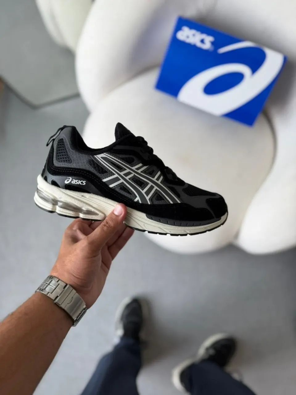 Tênis Asics Gel-NYC Premium Unissex Preto/Grafite/Off White