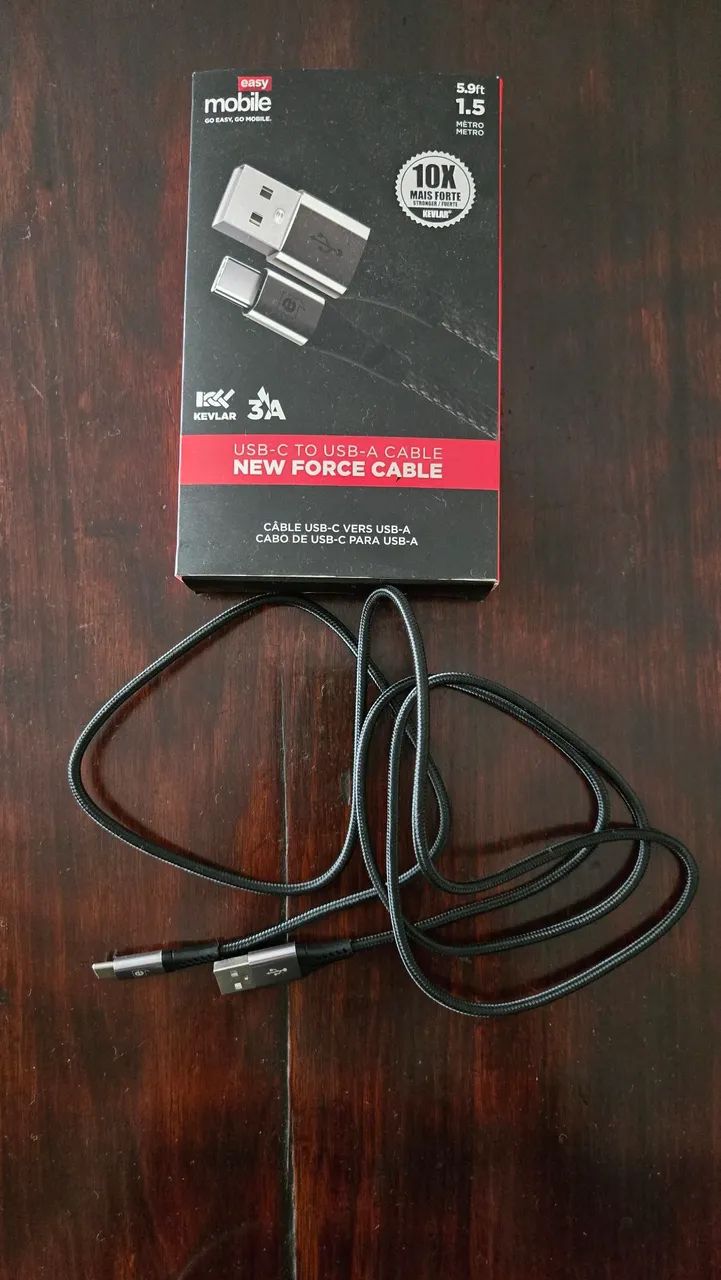 Cabo usb-a usb-c 1,5m